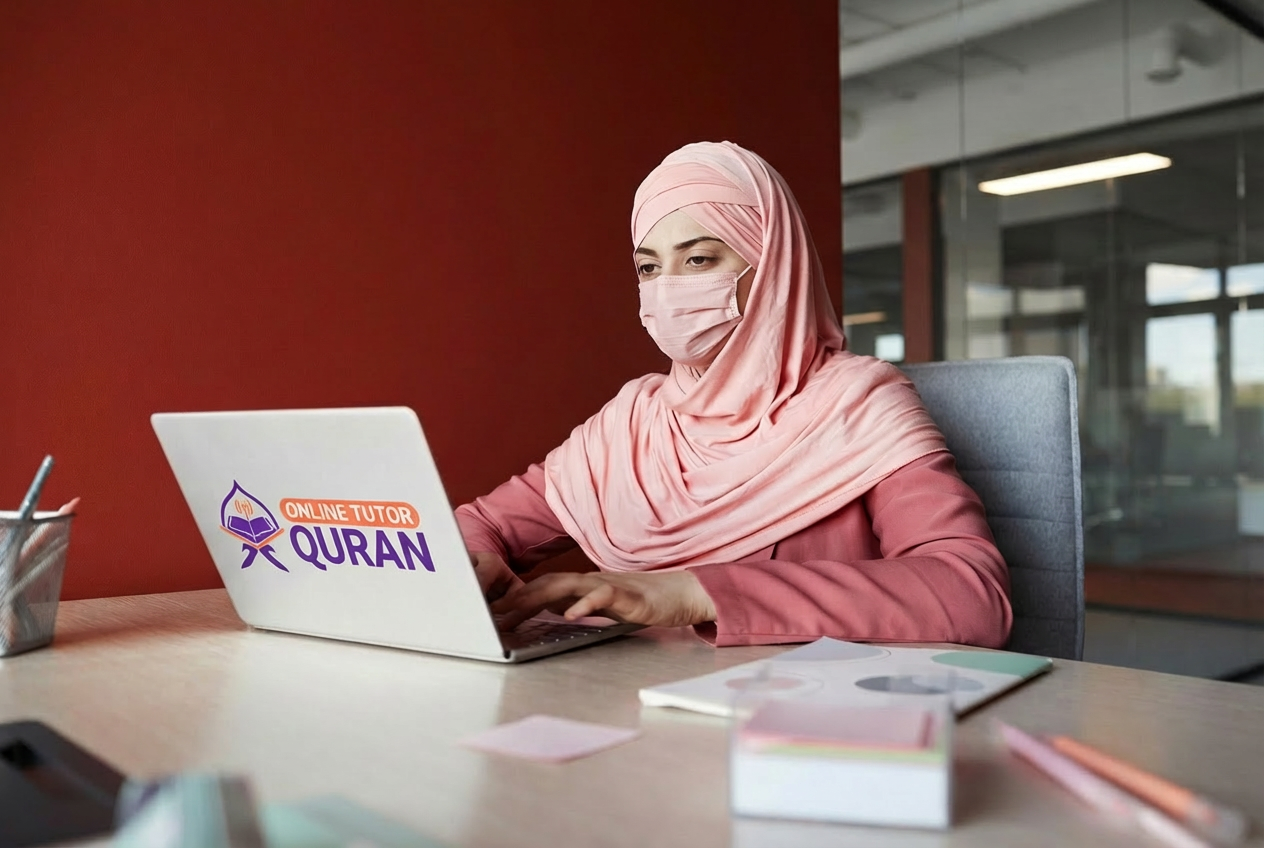 Online female Quran tutor teaching Quran with Tajweed